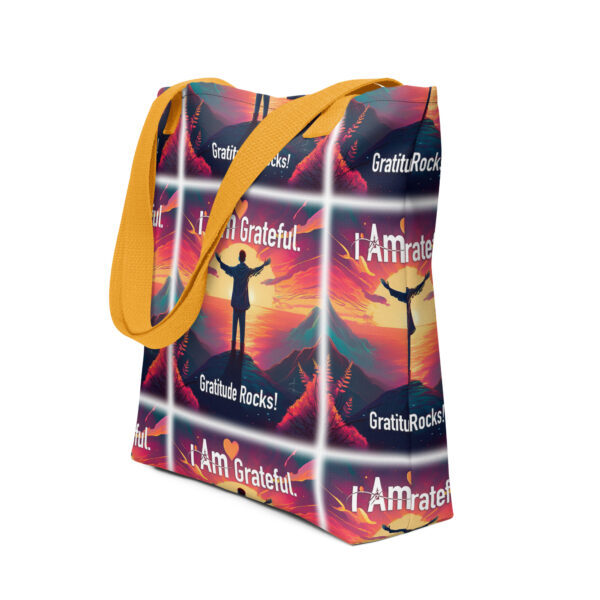 "I Am Grateful" ~ Gratitude Cliff Tote Bag - Image 3