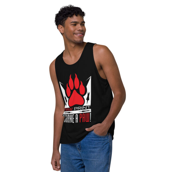 "Shake A Paw" ~ Men’s Premium Tank Top - Image 3