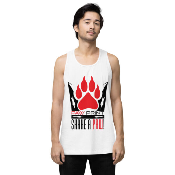 "Shake A Paw" ~ Men’s Premium Tank Top - Image 7