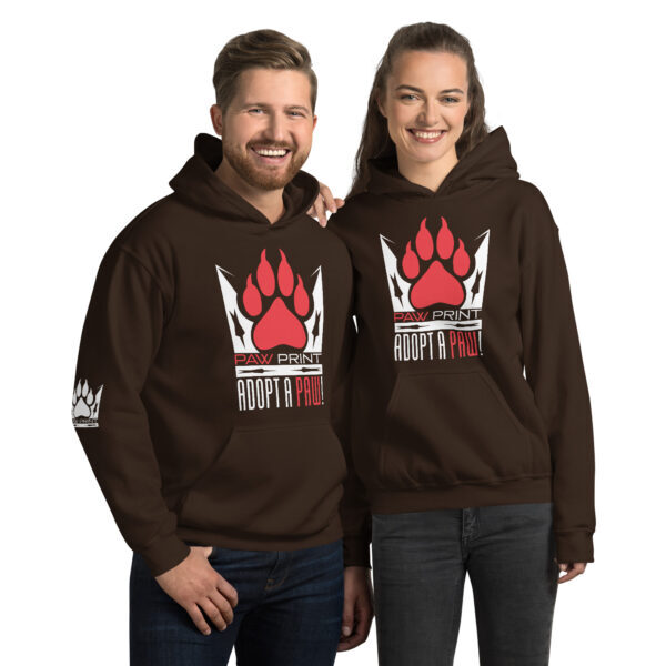 "Adopt A Paw" ~ Unisex Heavy Blend Hoodie - Image 4