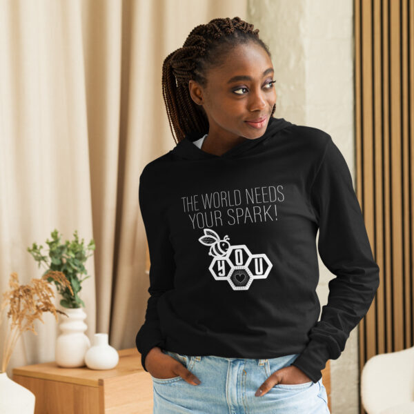 "Bee U" Hooded Tee ~ The world needs your spark! Be you. - Image 6