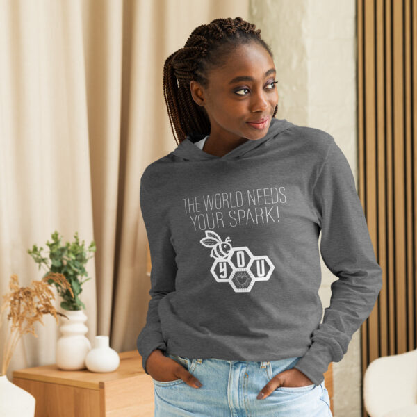 "Bee U" Hooded Tee ~ The world needs your spark! Be you. - Image 9