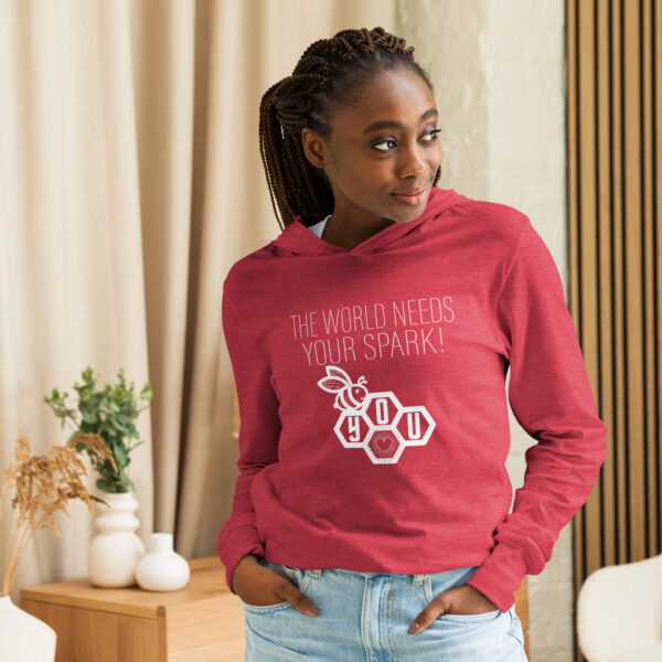 "Bee U" Hooded Tee ~ The world needs your spark! Be you. - Image 8