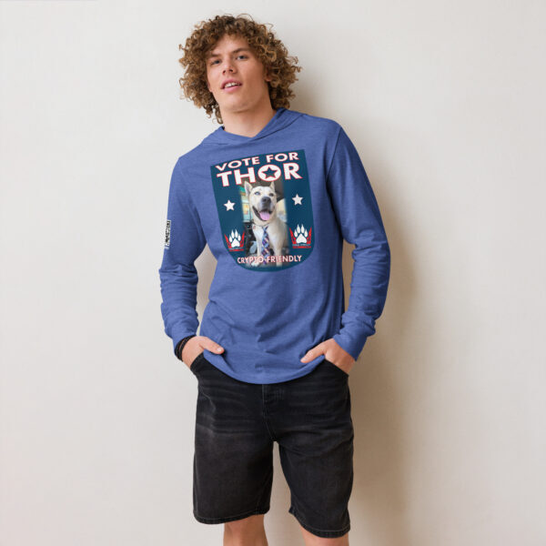 "Vote For Thor" ~ Hooded Long-Sleeve Tee - Image 6