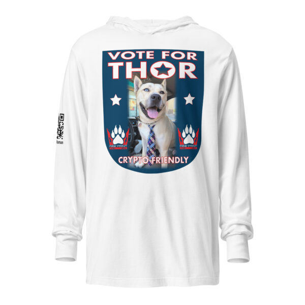 "Vote For Thor" ~ Hooded Long-Sleeve Tee - Image 7