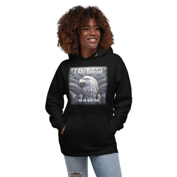 "I Am Different" ~ Silver Eagle Unisex Hoodie