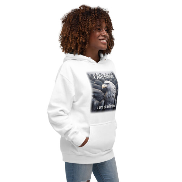 "I Am Different" ~ Silver Eagle Unisex Hoodie - Image 19