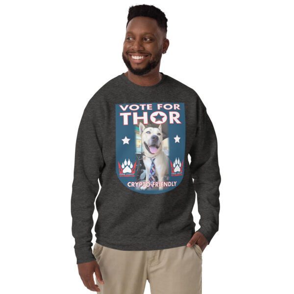 "Vote For Thor" ~ Unisex Premium Sweatshirt - Image 5