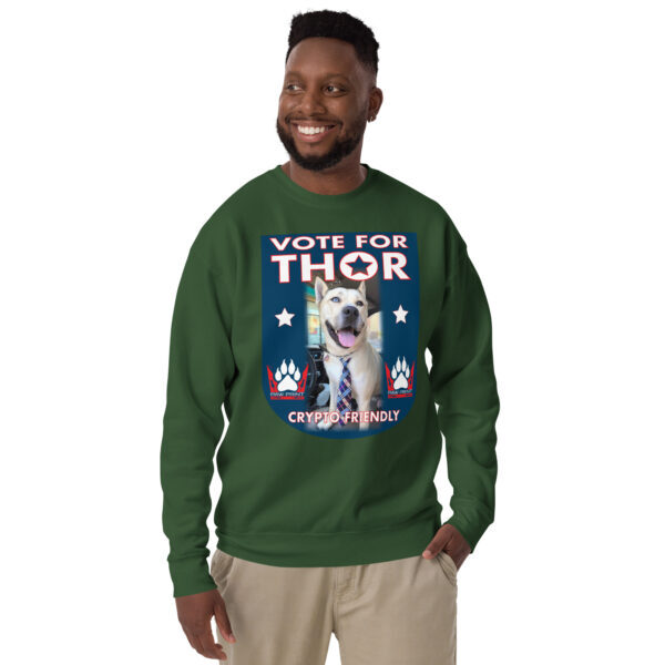 "Vote For Thor" ~ Unisex Premium Sweatshirt - Image 9