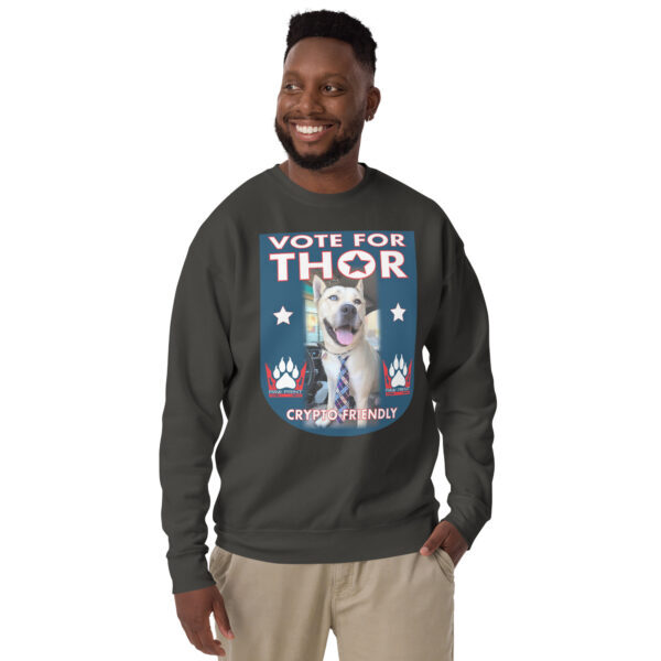 "Vote For Thor" ~ Unisex Premium Sweatshirt - Image 7