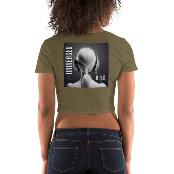 "Immersed" ~ D.N.D. Women’s Crop Tee - Image 2