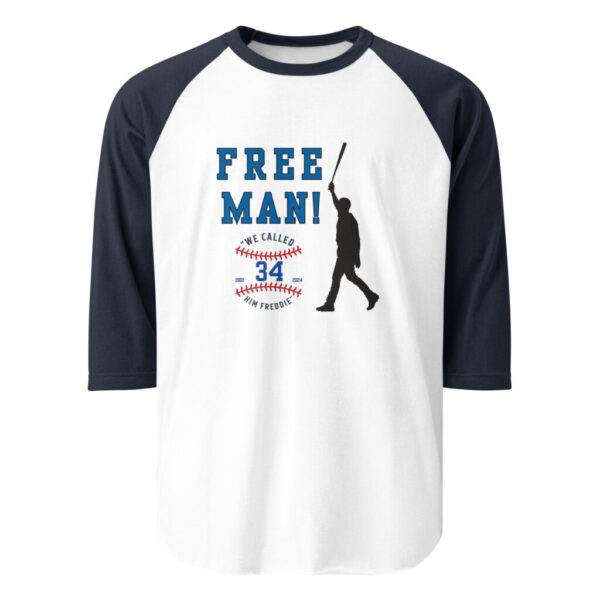 "Free Man" ~ 3/4 Sleeve Raglan Shirt