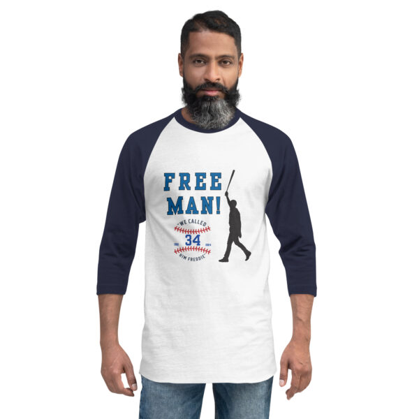 "Free Man" ~ 3/4 Sleeve Raglan Shirt - Image 39