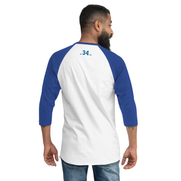 "Thirty Four" ~ 3/4 Sleeve Raglan Shirt - Image 3