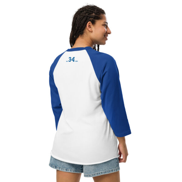 "Thirty Four" ~ 3/4 Sleeve Raglan Shirt - Image 4