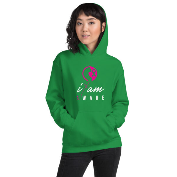 "I Am Aware" ~ Breast Cancer Awareness Hoodie - Image 3