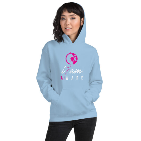 "I Am Aware" ~ Breast Cancer Awareness Hoodie - Image 5