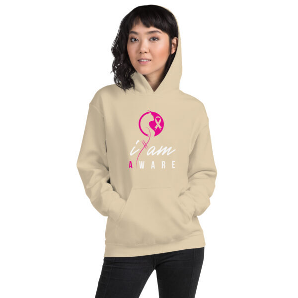 "I Am Aware" ~ Breast Cancer Awareness Hoodie - Image 6