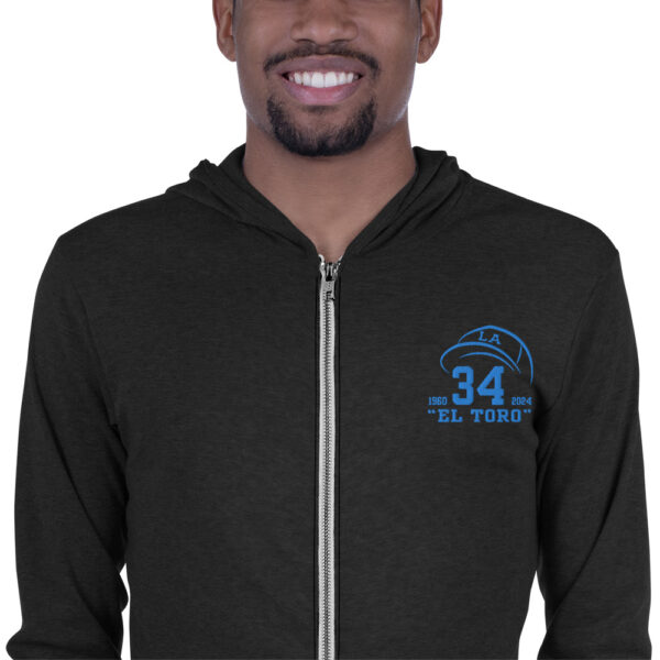 "El Toro" ~ Unisex Lightweight Zip Up Hoodie - Image 5