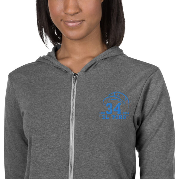 "El Toro" ~ Unisex Lightweight Zip Up Hoodie - Image 15