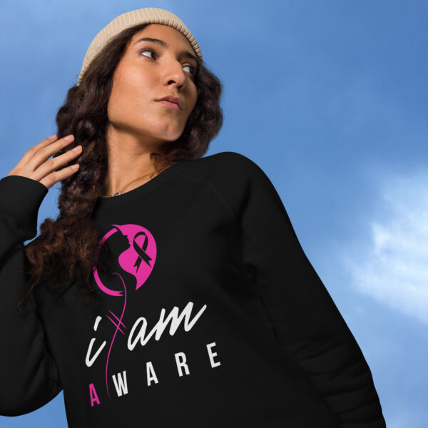 "I Am Aware" ~ Breast Cancer Awareness Sweatshirt - Image 2