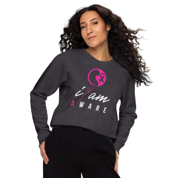 "I Am Aware" ~ Breast Cancer Awareness Sweatshirt - Image 4