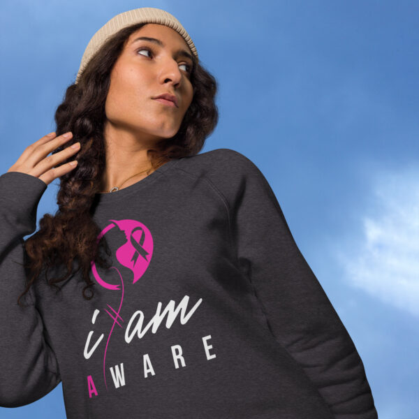 "I Am Aware" ~ Breast Cancer Awareness Sweatshirt - Image 6