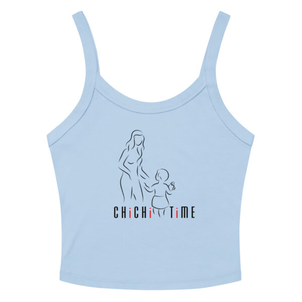 "Chichi Time" ~ Women’s Micro-Rib Tank Top - Image 4