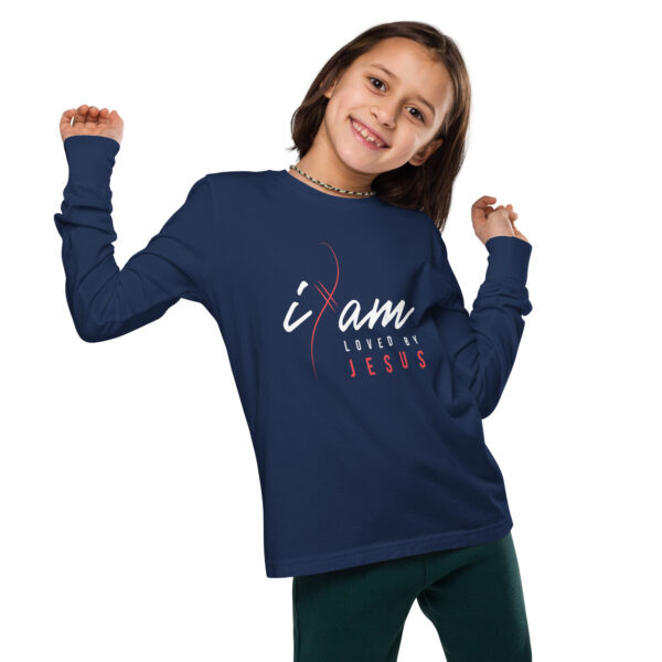 "I Am" ~ Loved By Jesus Long Sleeve T-Shirt - Image 3