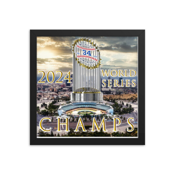 "World Champs" ~ 2024 World Series Champs Framed Poster - Image 3