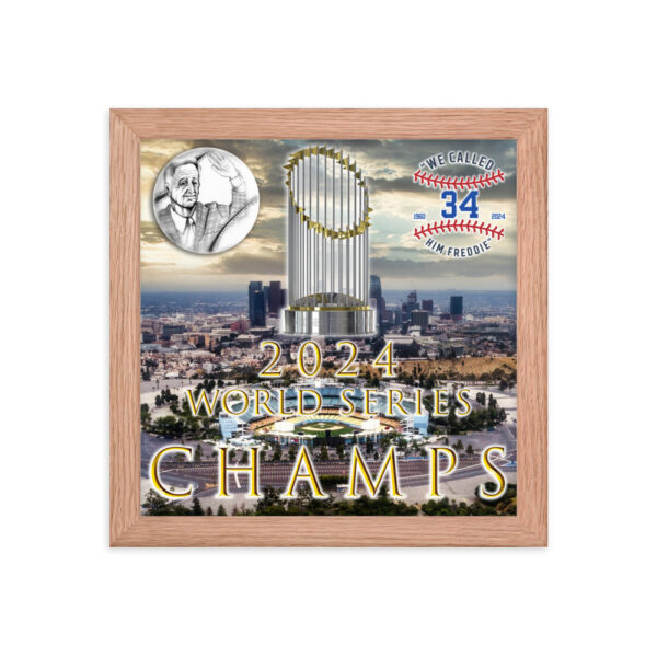 "World Champs" ~ 2024 World Series Champs Framed Poster - Image 5