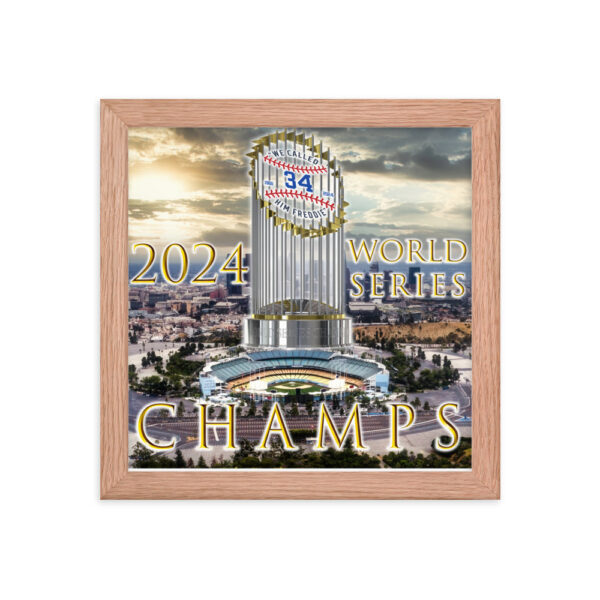 "World Champs" ~ 2024 World Series Champs Framed Poster - Image 5