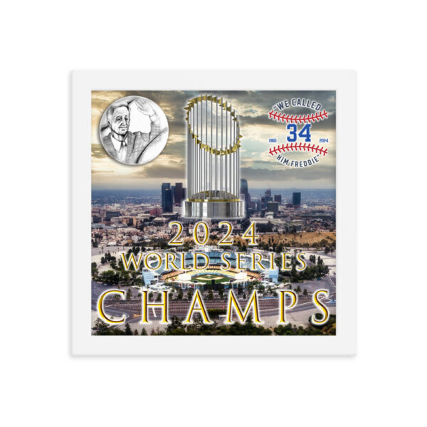 "World Champs" ~ 2024 World Series Champs Framed Poster - Image 9