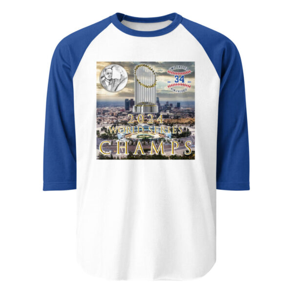 "World Champs" ~ 2024 World Series Champs 3/4 Sleeve Raglan Shirt