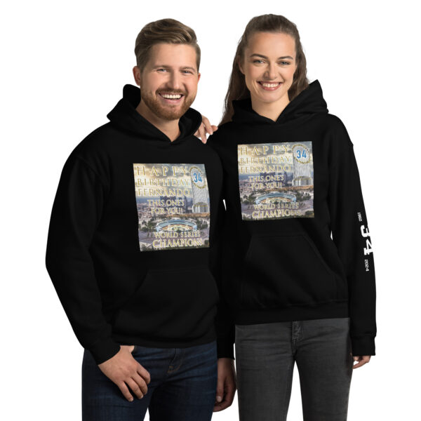 "Happy Birthday Fernando" ~ 2024 World Champs Unisex Hoodie - Image 9