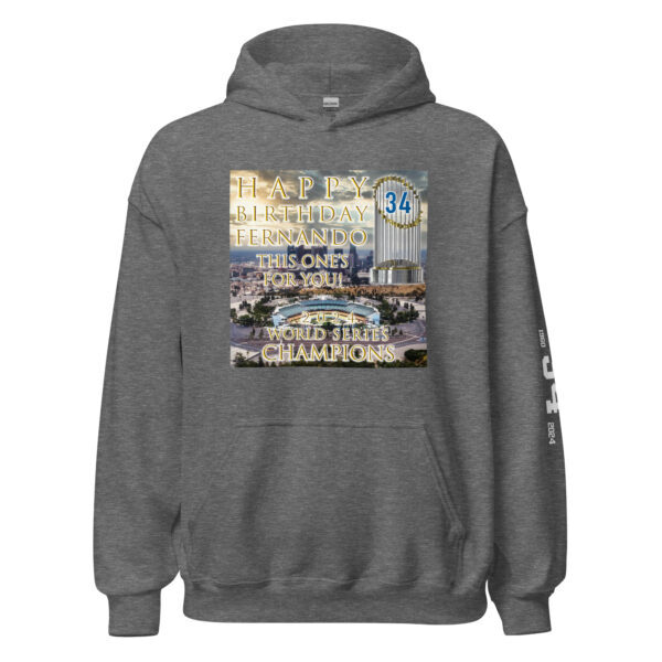 "Happy Birthday Fernando" ~ 2024 World Champs Unisex Hoodie - Image 36