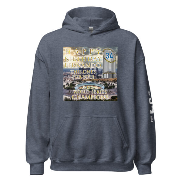 "Happy Birthday Fernando" ~ 2024 World Champs Unisex Hoodie - Image 33