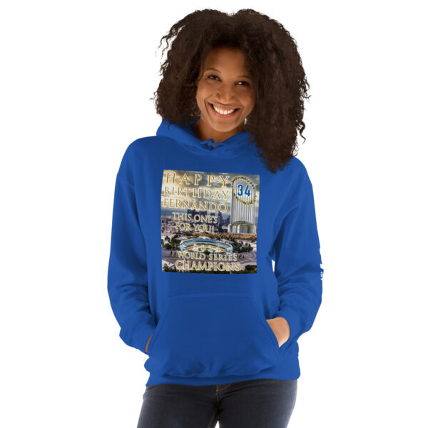 "Happy Birthday Fernando" ~ 2024 World Champs Unisex Hoodie - Image 3