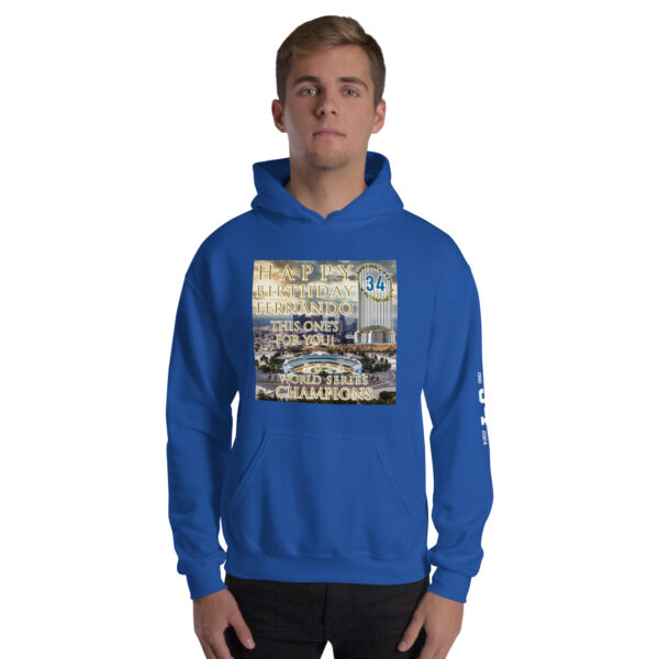 "Happy Birthday Fernando" ~ 2024 World Champs Unisex Hoodie - Image 5