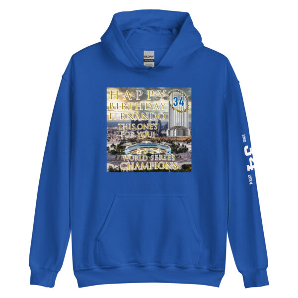 "Happy Birthday Fernando" ~ 2024 World Champs Unisex Hoodie - Image 6