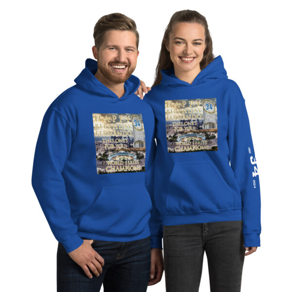 "Happy Birthday Fernando" ~ 2024 World Champs Unisex Hoodie - Image 7