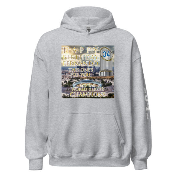 "Happy Birthday Fernando" ~ 2024 World Champs Unisex Hoodie - Image 42