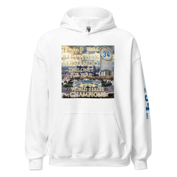 "Happy Birthday Fernando" ~ 2024 World Champs Unisex Hoodie - Image 56