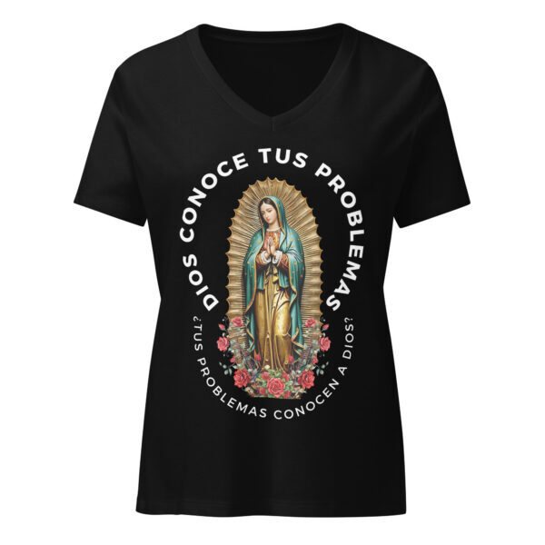 "A Tus Problemas" ~ Virgen De Guadalupe Women’s Relaxed V-Neck T-Shirt